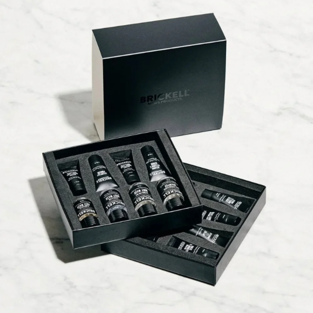 Brickell Men's 16-Piece Skincare Sample Gift Set, NIB
